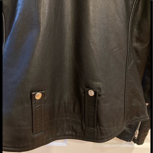 BLK DNM Leather biker Jacket No.65. Size Medium. BNWT - Picture 6 of 15
